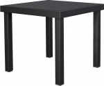 YITAHOME aialaud, 78 x 78 cm, terrassilaud WPC puidust lauaplaadiga ja alumiiniumist raamiga, ilmastikukindel, E-kattega ruudukujuline v&auml;litingimustes kasutatav terrassilaud, v&auml;litingimustes kasutatav s&ouml;&ouml;gilaud aeda, must