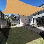 Ankuka Sonnensegel Wasserdicht 3x5m Sand Sonnensegel Rechteckig mit Seile 98% UV Schutz Geeignet f&uuml;r Garten Terrasse und Camping