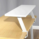 Klammerdatav laudade korraldaja riiul, reguleeritav laudade riiul klammerdatav laudade riiul, klammerdatav laudade korraldaja koos klammerdatava laua pikendusega (valge, 80 cm / 31,5 tolli)