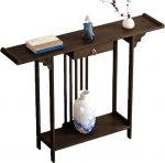 Konsoollaud, kitsas esikusse laud sahtlitega, ristk&uuml;likukujuline, k&uuml;ljelaud, elutoa laud, esikusse laud, diivanilaud, diivanilaud elutuppa, magamistuppa ja kontorisse (pruun, 120 x 20 x 80)