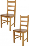t m c s Tommychairs - 2 Rustica tooli k&ouml;&ouml;gi ja s&ouml;&ouml;gitoa jaoks, vastupidav struktuur p&ouml;&ouml;gipuidust, v&auml;rvitud tammepuust ja puidust iste