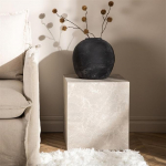 York diivanilaud Marmorne kohvilaud K&otilde;rvallaud &Ouml;&ouml;laud 40 x 40 x 45 cm (L x S x K) Beež