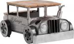 Woodkings&reg; kohvilaud auto vintage 102 x 65 metallist h&otilde;bedane unikaalne k&uuml;ljelaud diivanilaud s&otilde;iduk Hotrod