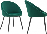 Happy Garden 2 Vintage Diane tooli komplekt rohelisest sametist ja metallist jalgadega