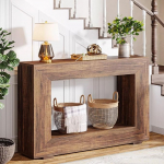 Ein Moderner Konsolentisch,Ein Rustikaler Konsolenschreibtisch,Platzsparend Und Multifunktional,Ideal for Den Flur Oder Hinter Dem Sofa Im Wohnzimmer(Brown)