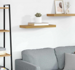 Konsolentisch aus Holz, mehrschichtig, Eiche Rauch, 102 x 35 x 90 cm, mit Metallrahmen und verstellbaren F&uuml;&szlig;en, elegantes M&ouml;belst&uuml;ck f&uuml;r Eingang, Wohnzimmer, Flur, industrielles Design