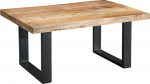 Riess Ambiente Iron Craft kohvilaud 100 cm Mango Wood Iron Industrial Design elutoa laud