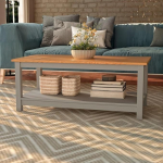 From the Tree Furniture Hall m&auml;nni kohvilaud riiulitega - kaunistage oma elutuba mitmek&uuml;lgse esemega.