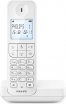 Philips D2701W juhtmeta lauatelefon 4,6" vertikaalne mikrofon k&auml;ed-vabad k&otilde;nesid kuni 14 tundi optimeeritud antenniga privaatsusseaded Valge