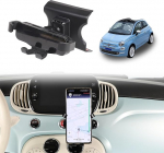 METYOUCAR auto mobiiltelefoni hoidik Fiat 500 2007-2016-2024 p&ouml;&ouml;ratav fikseeritud mobiiltelefoni hoidik autole, mis sobib iPhone Android ja universaalne nutitelefonide hoidik (B stiil)