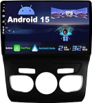 SXAUTO Android 14 IPS Autoradio Sobib Citroen C4 C4L DS4 (2013-2017) - Sisseehitatud Carplay/Android Auto - Tagurduskaamera tasuta - 2G + 32G - Juhtrattajuhtimine WiFi DAB Fast Boot - 2 DIN 10.1