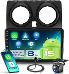 8 Core 6G + 128G autoraadio Android 15 Nissan Qashqai J10 2006-2016, 9-tolline HD IPS puuteekraaniga autoraadio traadita Carplay Android auto GPS DSP Wi-Fi Bluetooth FM RDS raadio tagurdamine