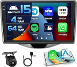4+64G autoraadio Toyota Aygo Peugeot 108 Citroen C1 2015-2020 Android 15 koos 9-tollise sisekraaniga, mis toetab traadita Carplay ja Android Car Mirror Link raadio FM/RDS GPS WiFi BT SWC