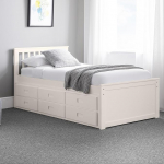 Julian Bowen Maisie Captain Bed with Underbed and Drawers, White, Single