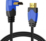 TNP HDMI kaabel t&auml;isnurga 270 kraadi - kiire HDMI kaabel toetab Ultra HD 4K 2K 2160P Full HD 1080P Quad HD 1440p Arc 3D Ethernet videom&auml;ngude jaoks Xbox &uuml;hildub PS4 PS3 & Apple TV-ga