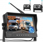 Fuluku digitaalne tagurduskaamera juhtmevaba 9-tollise HD monitoriga, HD laiema nurgaga veekindel &ouml;ise n&auml;gemisega numbrim&auml;rkide kaamera autole/veoautole/autole/maasturile/maasturile/autojuhtimisautole/maasturile/mootorhaagisele