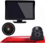 4,3-tolline LCD-monitor + 1280 x 720 pikslit 1000TV rida tagantj&auml;rele integreeritud 3. piduritulega kolmas piduritulede kaamera Ford Transit Custom 2012-2016 Transporter Business MPV SUV bussile