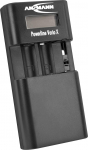 ANSMANN Powerline Vario X akulaadija, sobib Li-Ion, LiPo, NiMH v&otilde;i 2 x Mignon AA v&otilde;i 2 x Micro AAA patareide jaoks Reguleeritava k&otilde;rgusega laadimispesa.