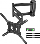 monTEK TV seinakinnitus 946 mm pikkuse varrega 23-65-tollistele teleritele, p&ouml;&ouml;rlev ja kallutatav teleri seinakinnitus lamedatele ja k&otilde;veratele teleritele kuni 35 kg, VESA 75 x 75 mm kuni 400 x 400 mm, VESA 75 x 75 mm kuni 400 x 400 mm