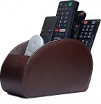 Kaugjuhtimispuldi hoidja Brown Storage Caddy Desk Organiser 5 kambrite TV, DVD, Blu-Ray kaugjuhtimispuldi jaoks - CEG10 Brown by Connected Essentials