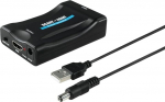 Hama AV/Scart HDMI konverter (Scart HDMI konverter, Scart adapter, HDMI 1080P HD, &uuml;hildub NTSC, Blu Ray, PS3, TV, audio ja video) Must/sinine/punane/valge/kuldne, 00121775