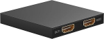 goobay 58480 HDMI Splitter 1 sisse 2 v&auml;lja / 4K 30Hz (2160p) HDMI Splitter / HDMI 1.4 l&uuml;liti kahele monitorile 60Hz 1080p juures, must