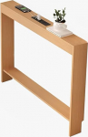 Modern Console Table Entrance Hallway Foyer Narrow Sofa Table with Skirting Board Thickened 18mm Behind Coffee Table Console Table Decor Entrance Table Wood Finish 100x15cm