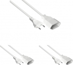 Good Connections&reg; Euro pikendus valge 5 m (3 tk)