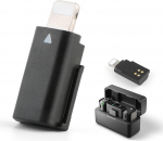 TGHongKy DJI mikrofoni vastuv&otilde;tja adapter mikrofoni vastuv&otilde;tja audio tarvikud DJI mikrofoni mobiiltelefoni adapter Lightning &uuml;hendus saab &uuml;hendada mobiiltelefonide ja salvestusseadmete Plug and Play