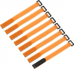 hankimise kaart 8 Pack korduvkasutatav aku Tie Down rihmad 2 x 10 tolli oranž nailon mitmeotstarbeline aku hoidja reguleeritav rihm Velcro kodu kontor RC paat auto