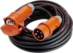 as - Schwabe k&otilde;rge voolutugevuse pikenduskaabel 25 m H07RN-F 5G6 - CEE faaside &uuml;mberp&ouml;&ouml;ramise pistik - 400V/32A/ca. 22kW - 5-poolne vastupidav CEE pikendus v&auml;litingimustes kasutamiseks - IP44 - Made in Germany, 60519