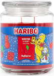 Haribo l&otilde;hnak&uuml;&uuml;nal klaasis | Talvine kirss 510 g | Puuviljaline kirsi aroom karamelli ja kaneeliga | 100 tundi p&otilde;lemisaega | Topeltk&uuml;&uuml;nal | J&otilde;uluk&uuml;&uuml;nal klaasis | Kingiidee talveks.