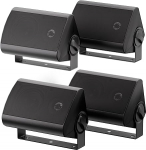 Herdio 4-tollised 400-vattised v&auml;lisk&otilde;larid v&auml;lisk&otilde;larid v&auml;listingimustes siseruumide seinale paigaldamiseks Patio Deck Camper Garden Patio Restaurant (2 paari/must)