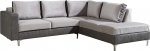 Mirjan24 Orlando Select Corner Sofa Set Couch Set Sofa Couch Including Cushion Set Metal Feet Lounge Corner Couch Upholstered Corner Living Landscape (Eterno 9 + Velvetto 4, Side: Right)