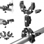 NEEWER Double Super Clamp Camera Mount with Magic Arm, Cold Shoes for Desk, Studio, Light Stand Holder, Photography Reflector, Flag, Crossbars, Motorcycle, Umbrella, Pole Stick, Shoot Accessories