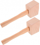 Pakk 2 p&ouml;&ouml;gipuidust haamrit Robustne puidust haamer ergonoomilise k&auml;epidemega Massiivne p&ouml;&ouml;gipuidust l&ouml;&ouml;klaud k&auml;sit&ouml;&ouml;ks ja k&auml;sitsi j&auml;&auml;purustaja Mitmek&uuml;lgne t&ouml;&ouml;riist k&auml;sit&ouml;&ouml;ks