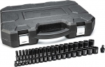GearWrench 84947N 39 Pc. 1/2" Drive 6 Point Standard & Deep Impact SAE Socket Set, Black