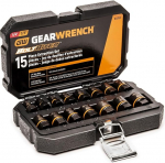 GearWrench 84783 15-osaline 1/4-tollise ja 3/8-tollise ajamiga poldil&otilde;ikuri&trade; l&ouml;&ouml;gikomplekt