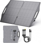 BigBlue 100W kokkupandav p&auml;ikesepaneel koos USB-C (PD45W) + USB-A (QC 3.0, 18W) + MC-4 &uuml;hendusega (XT60/DC5521/7909/8020) Powerstation mobiiltelefonide ja tahvelarvutite jaoks, IP68 veekindel ETFE p&auml;ikesemoodul koos alusega telkimise jaoks.