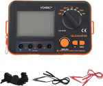 Milliohm-Messger&auml;t, Vierdrahtmessung, Gro&szlig;es LCD-Display, Vollst&auml;ndiger Schutz, Anti-Interferenz-F&auml;higkeit, Isolationswiderstandstester mit Symbolanzeige, Megohmmeter Zum