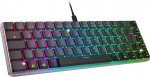 EMPIRE GAMING K241 Slim Low Profile Aluminium Compact Mechanical Gaming Keyboard DE (QWERTZ), juhtmega USB-C eemaldatav, 69 klahvi MX Red, RGB 24 efekti, NKRO, &uuml;hildub PC/P5/P4/XB-ga