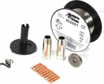 Telwin S.p.A. 802037 Roostevabast terasest keevituskomplekt l&auml;bim&otilde;&otilde;duga 0,8 mm Mig-Mag keevituseks 230 V messingist