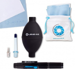 Lens-Aid Camera Cleaning Kit 3-in-1 - Power Bellows with 2 Nozzles, Lens Pen and 5 Microfibre Cloths - For Sensor Cleaning, Lens, Camera, Display, Filter, Optics - Ideal for Photo Accessories