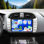 CAMECHO 4+64G 9-tolline Android 13 autoraadio Fiat Bravo 2008-2013 koos tagantj&auml;rele vaatamise kaameraga, HD puuteekraaniga Bluetooth raadio traadita Carplay Android auto DSP FM/RDS GPS WiFi Mirror Link + Canbus