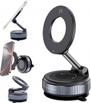 SI SEN Vakuum Magnetische Handyhalterung Auto, 360&deg; Verstellbar 180&deg; Faltbar Handy Halterung Auto, Handyhalterung Auto Magnet mit Saugnapf, Vakuum Handyhalterung f&uuml;r alle Smartphones