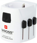 SKROSS | 1.103155 | PRO Light | Universaalne 2- ja 3-pooluseline reisiadapter SHUKO pistikupesaga - Pinge ja v&otilde;imsus: 100 V - 630 W / 250 V - 1575 W - Elektril&ouml;&ouml;gi kaitse