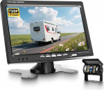 Tagantvaate kaamera HD 7-tollise monitoriga, juhtmega tagantvaate kaamera komplekt IP69 elektroonikaga, auto &ouml;&ouml;vaatlus SUV, Van, Motorhome, auto paigaldus