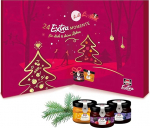 Schwartau advendikalender 2025, j&otilde;ulukalendri kingitus minimoosiga, moos, tarretis ja mesi, 24 puuvilja- ja meeportsjoniklaasi, degusteerimiskomplekt j&otilde;uludeks, advendiks ja p&uuml;hadeks