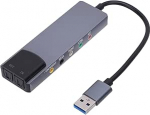 Tosuny USB v&auml;line helikaart, 48 kHz v&auml;line optiline helikaart digitaalse salvestusfunktsiooniga, MIC/3,5 mm heli/optiliste kiudude sisend 5.1 & 7.1 Surround Sound s&uuml;steemide jaoks