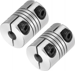 hankekaart Flexible Wellenkupplung, 5 kuni 5 mm, 20 mm pikkus, 15 Durchmesser, Klemmwellenkupplung, Aluminiumlegierung, Gelenkverbinder, Schrittmotor-Kupplung f&uuml;r 3D-Drucker, CNC-Maschinen